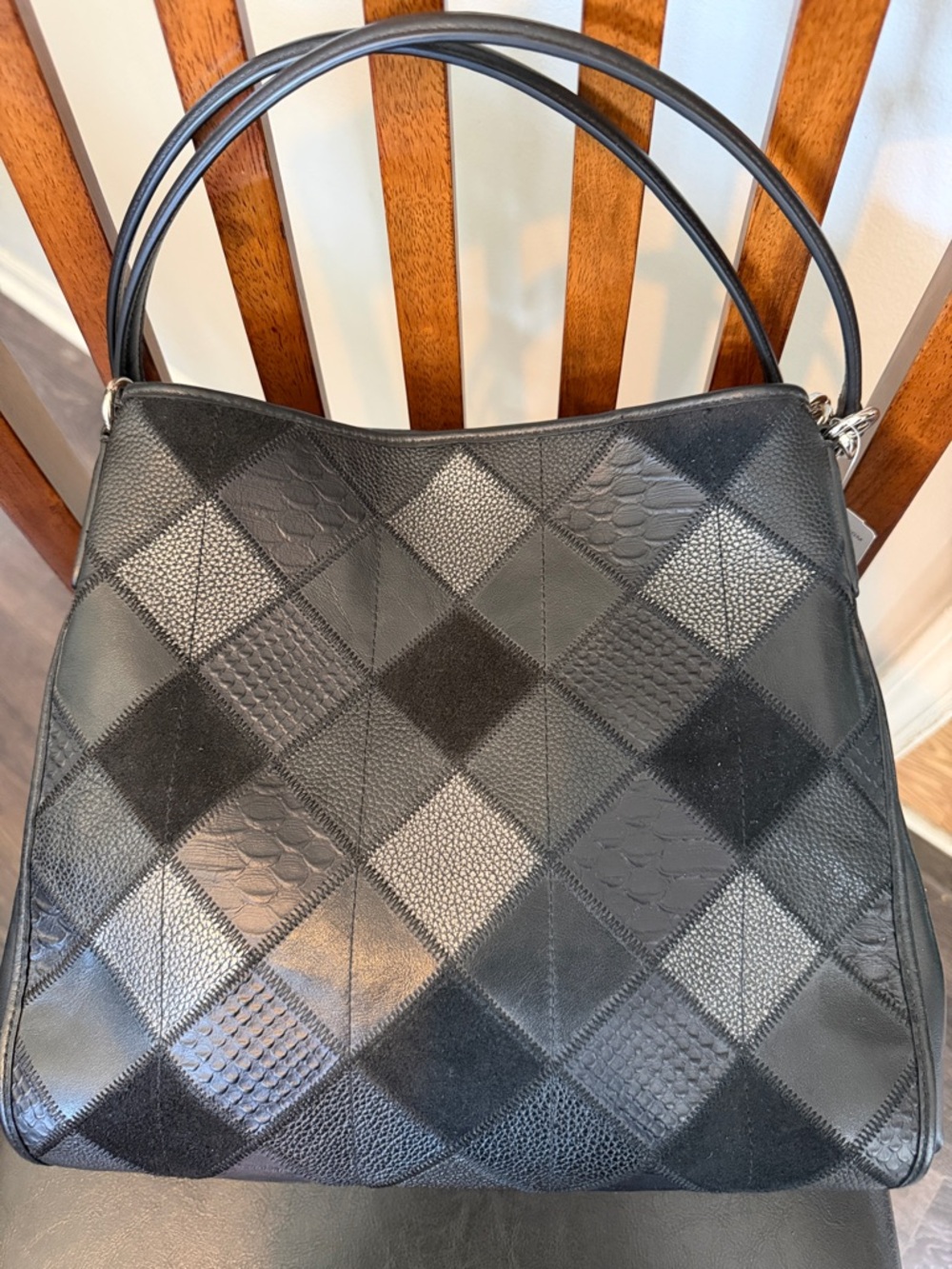NWT Coach Metallic Patchwork Phoebe Purse - Picture 5 of 15